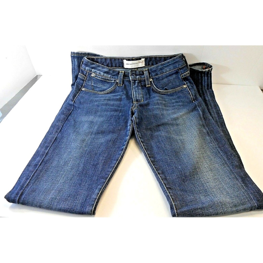 Paper Denim & Cloth Blue Jeans with Yellow Stitching